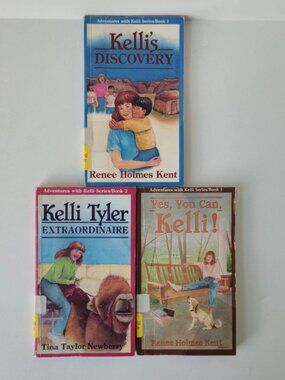 3 Vintage Books Adventures with Kelli 1 2 3 Renee Holmes Kent YA Teen Christian